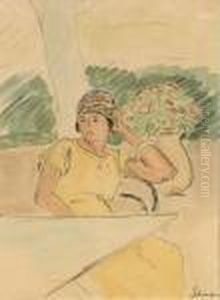 Femme A La Terrace by Henri Lebasque
