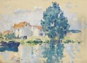 Paysage Avec Maison by Henri Lebasque