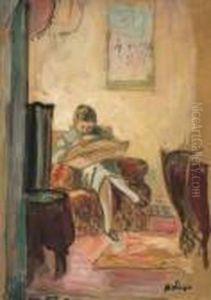 Femme Cousant by Henri Lebasque