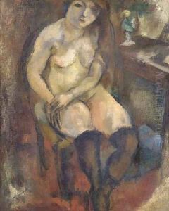 Nu aux bas noirs by Jules Pascin