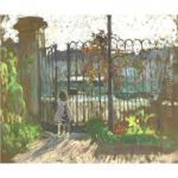 Etude Pour La Grille Du Jardin De Lagny - view 1