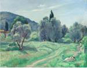 Les Oliviers, Le Matin; Environs De Cannes by Henri Lebasque