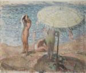 Baigneuses Sur La Plage by Henri Lebasque
