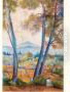Femme Dans Un Paysage A Sanary