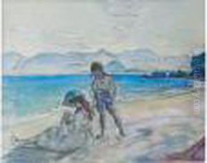 La Plage Du Canet by Henri Lebasque