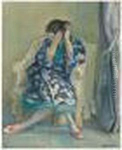 Femme A Sa Coiffure Dans Un Fauteuil Femme A Sa Coiffure Dans Un Fauteuil
