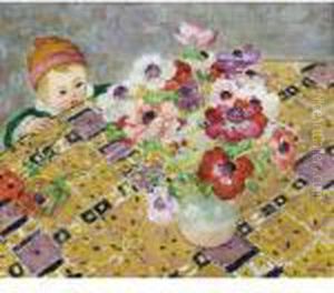 L'enfant Au Bonnet Ou La Curiosite by Henri Lebasque