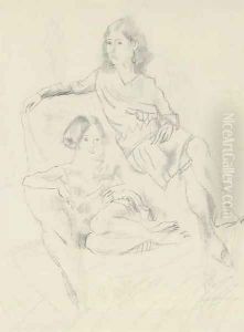 Les soeurs by Jules Pascin