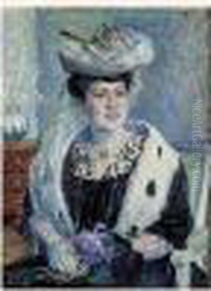 Portrait De Madame Guillaumin Au Bouquet De Violettes - view 1