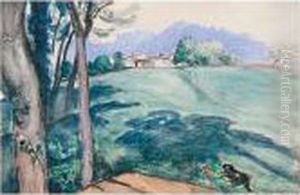 Paysage Aux Chiens by Henri Lebasque