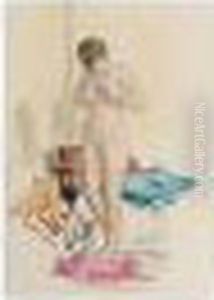 Nu Debout, Signed by Henri Lebasque