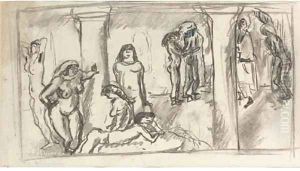 Scene de Harem by Jules Pascin