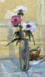 Bouquet D'anemones Et Tasse by Henri Lebasque