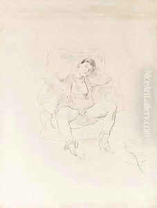 Femme assise by Jules Pascin