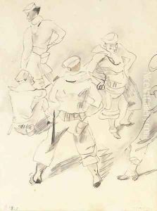 Les matelots by Jules Pascin