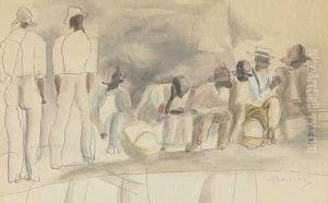 Scene de cafe by Jules Pascin
