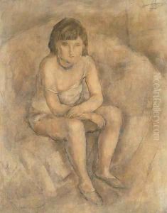 Jeune femme assise by Jules Pascin