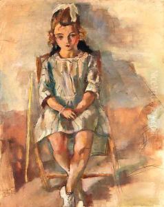 Jeune fille assise 2 by Jules Pascin