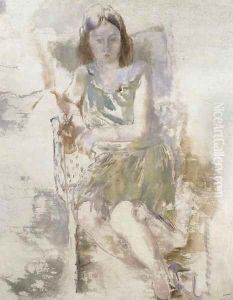Jeune fille aux bas blancs by Jules Pascin