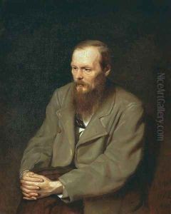 Portrait of the Writer Fyodor Dostoyevsky 1872 by Vasily Perov