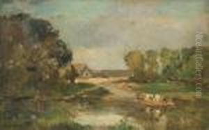Bords De La Seine En Ete, Aux Environs De Rouen by Albert Lebourg