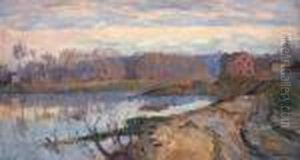 Paysage Des Environs De Rouen by Albert Lebourg