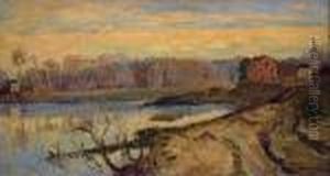 Bord De Seine A Port-marly by Albert Lebourg