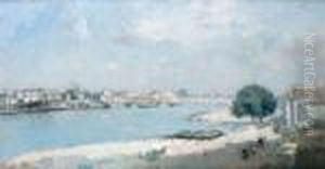 Paris, La Seine Au Quai De La Rapee by Albert Lebourg