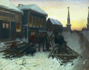 The Last Tavern at the City Gates 1868 by Vasily Perov