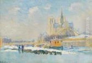 Notre-dame De Paris Et Le Quai De La Tournelle