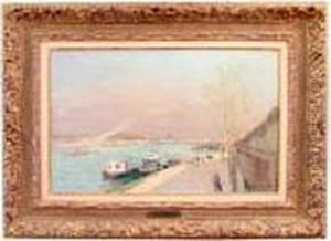 Quai De La Seine, Matin De Printemps by Albert Lebourg