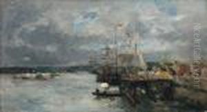 Le Port De Rouen Au Parasol
