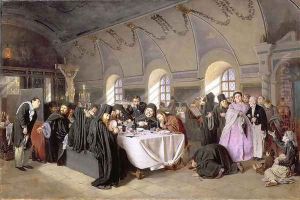 The Refectory, 1865-76 by Vasily Perov