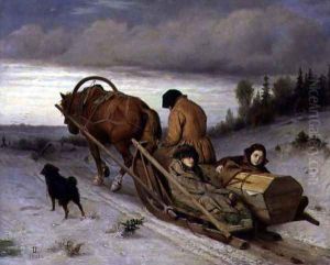 Seeing off the Dead, 1865 by Vasily Perov