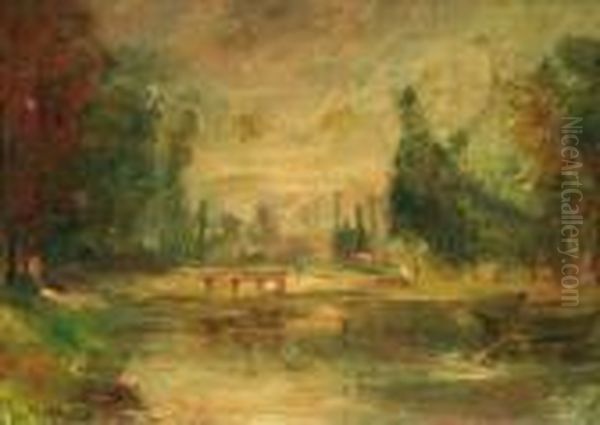 Herbstliche Flusslandschaft - view 1