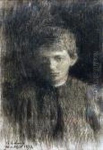 Portrait De Jeune Garcon by Albert Lebourg