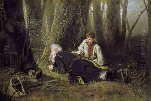 The bird-catcher, 1870 by Vasily Perov
