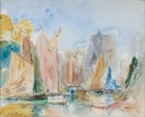 Le Port De La Rochelle by Albert Lebourg