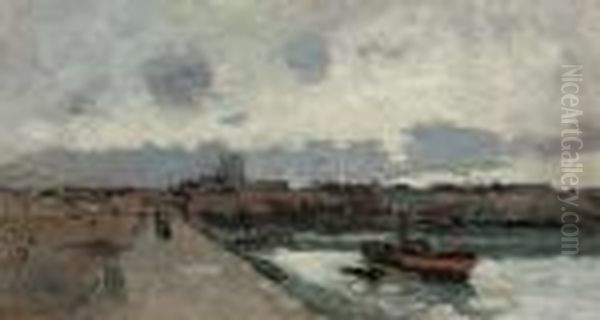 On The Seine, Rouen - view 1