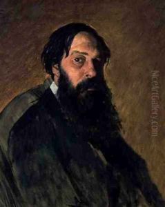 Portrait of the Artist Alekei Kondratevich Sarasov (1830-1897) by Vasily Perov