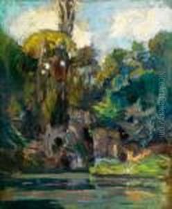 Die Grotten Im Park Von Versailles Nahe Dem Trianon