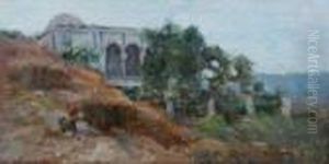 Maison Mauresque A Alger... by Albert Lebourg