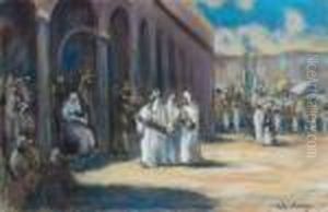 Fete Arabe En Presence Du Cardinal Lavigerie