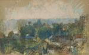 Paysage De Bord De Seine by Albert Lebourg