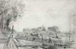 Paris, L'ile De La Cite Et Le Pont Des Arts by Albert Lebourg