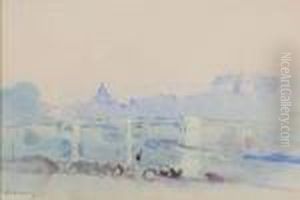 Pont Sur La Seine by Albert Lebourg