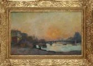 Le Pont Du Carrousel by Albert Lebourg