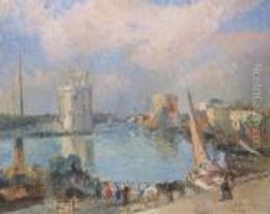 Entree Du Port A La Rochelle by Albert Lebourg