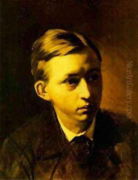 Portrait Of The Painter Nikolai Kasatkin 1876 - view 1