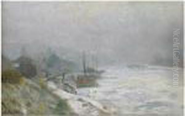 La Seine En Hiver - view 1